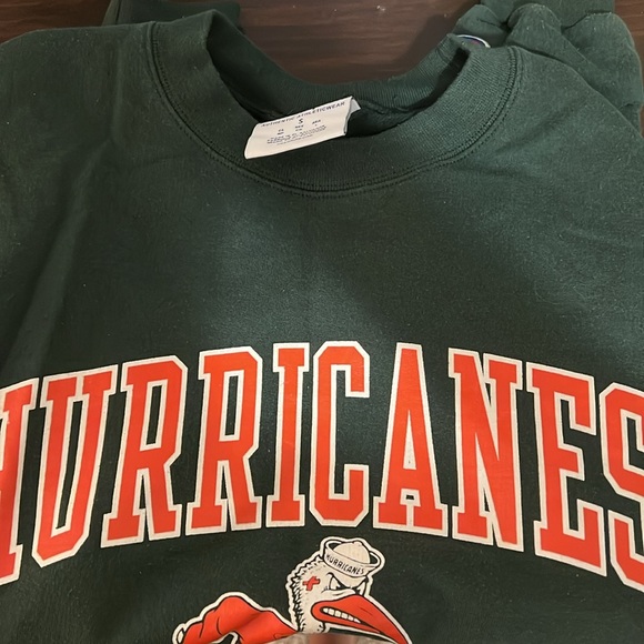 CHAMPION Umiami hurricanes crewneck - Picture 3 of 3